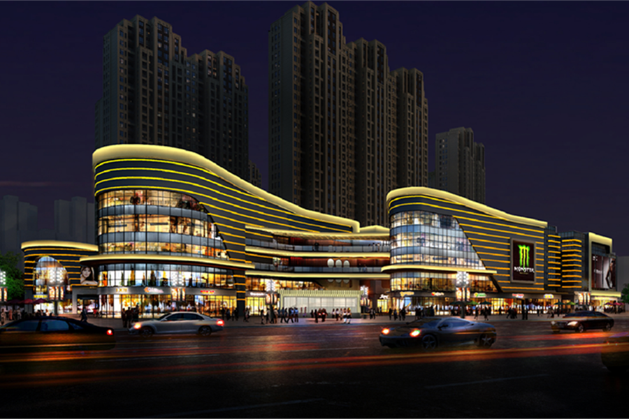 咸阳市玉竹商圈核心地段亮化